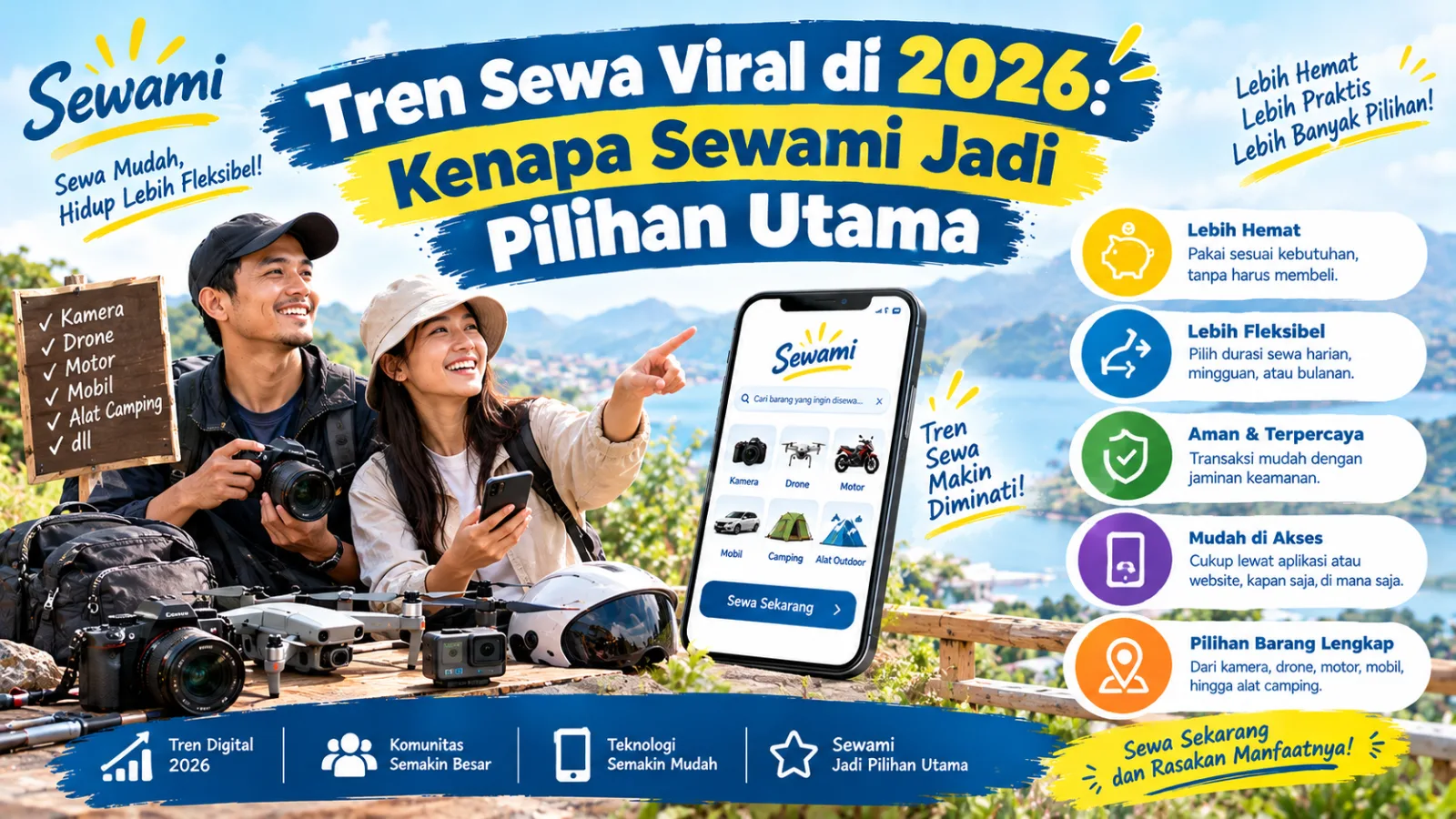 Tren Sewa Viral di 2026: Kenapa Sewami Jadi Pilihan Utama